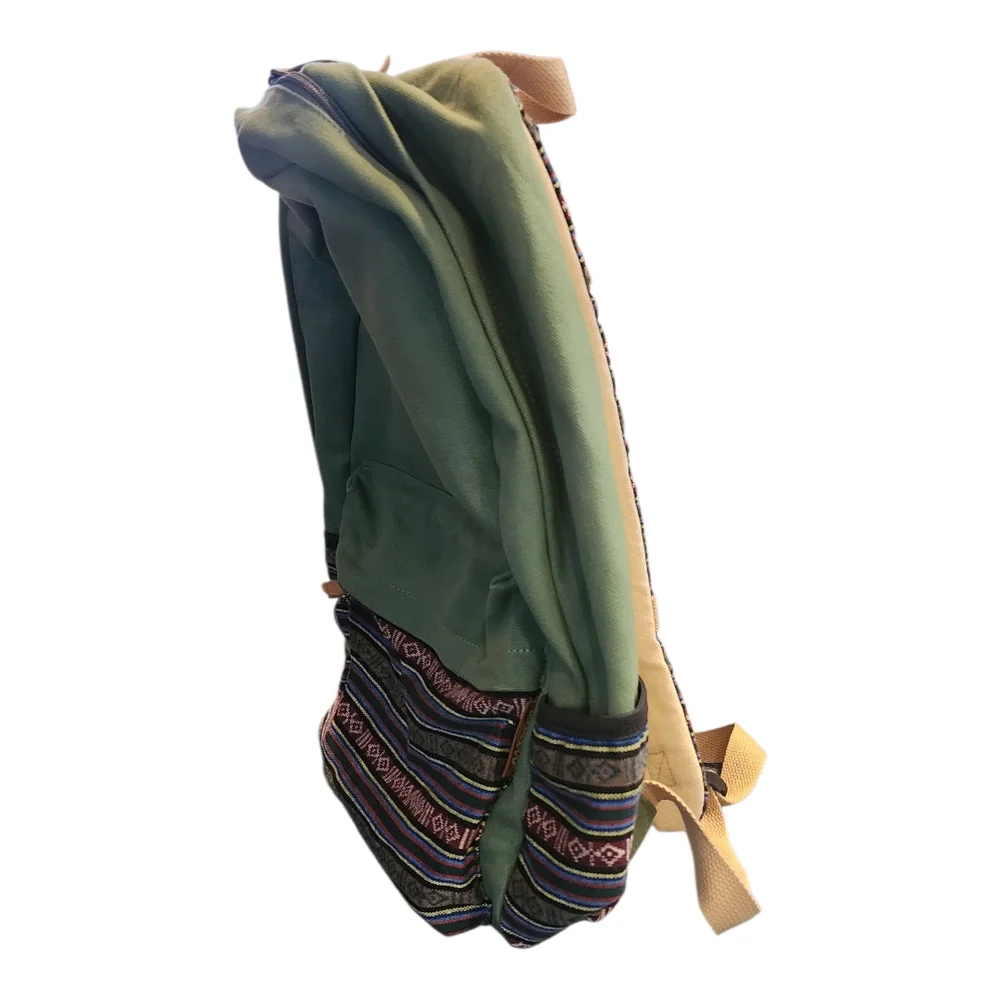 Green Patterned Men's Backpack - Picture 4 of 5